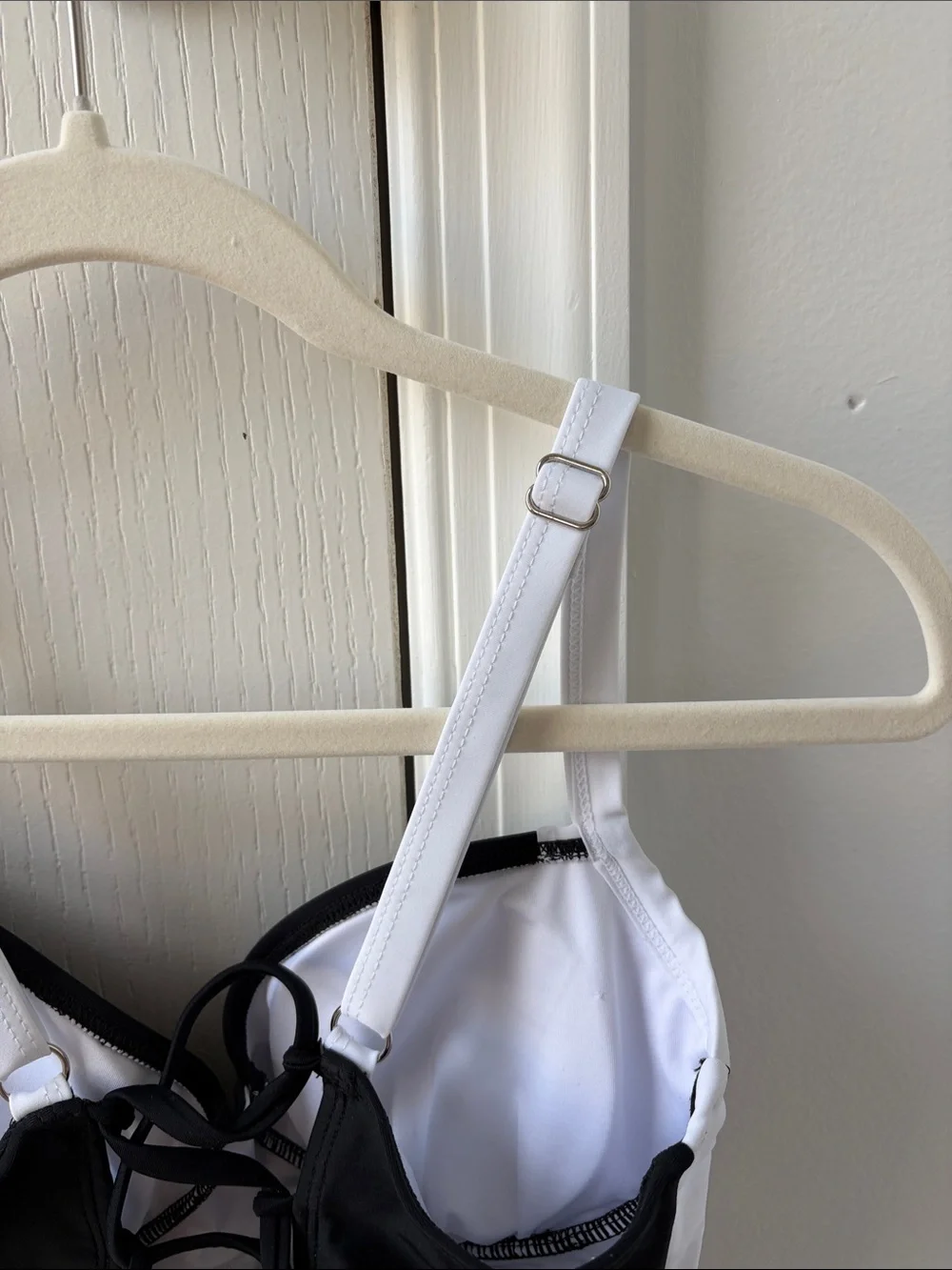 Women’s Black and White One-Piece Swimsuit